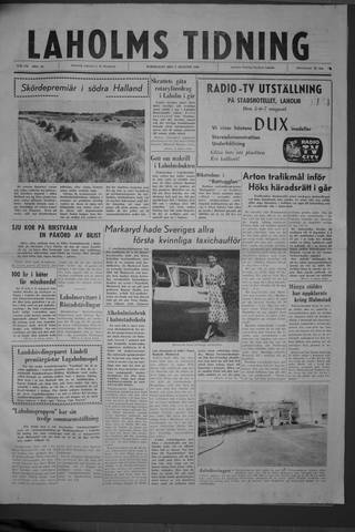 Förstasidan, Torsdag 4 augusti 1960