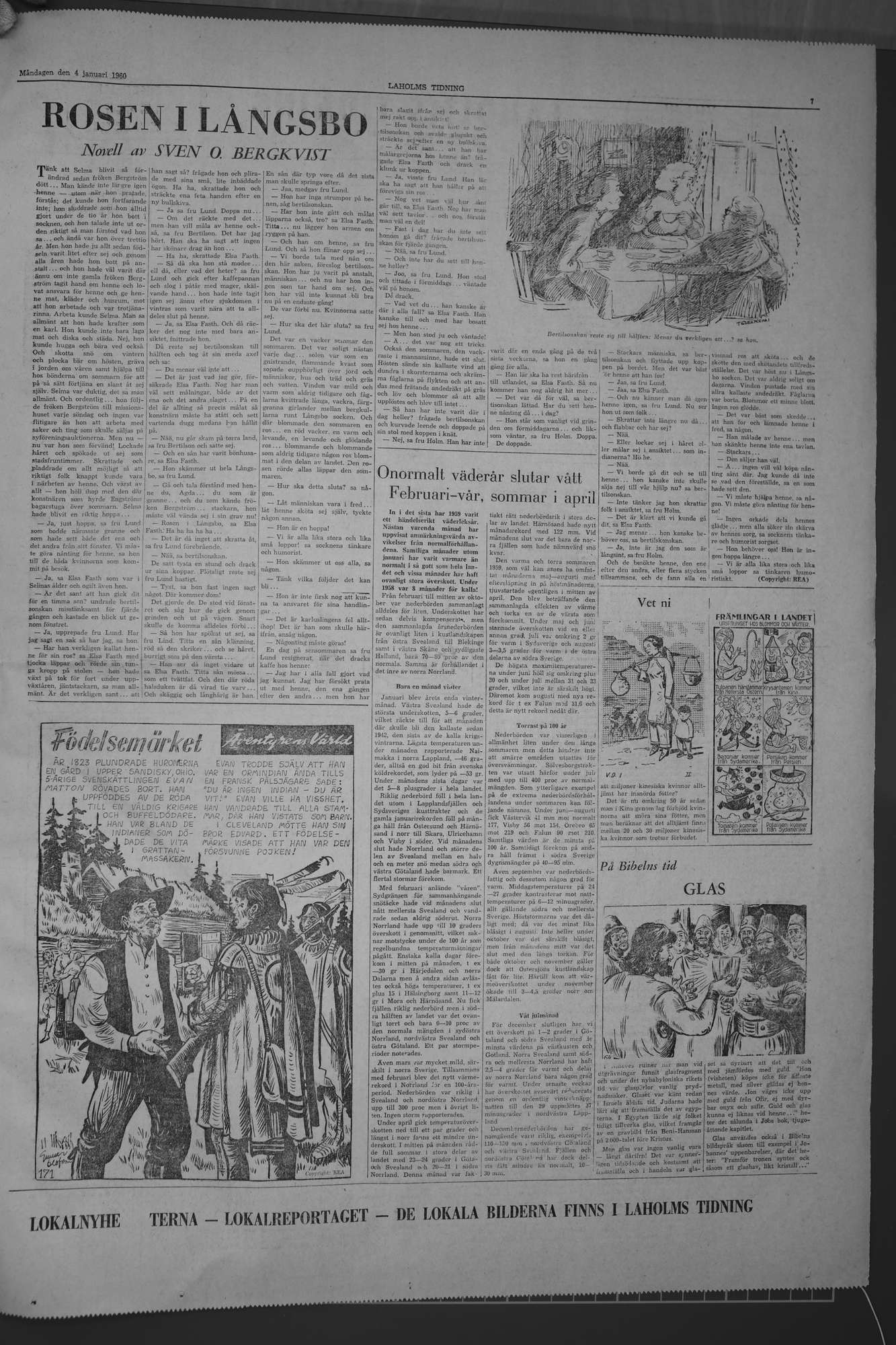 Laholms Tidning Måndag 4 januari 1960, sida 7