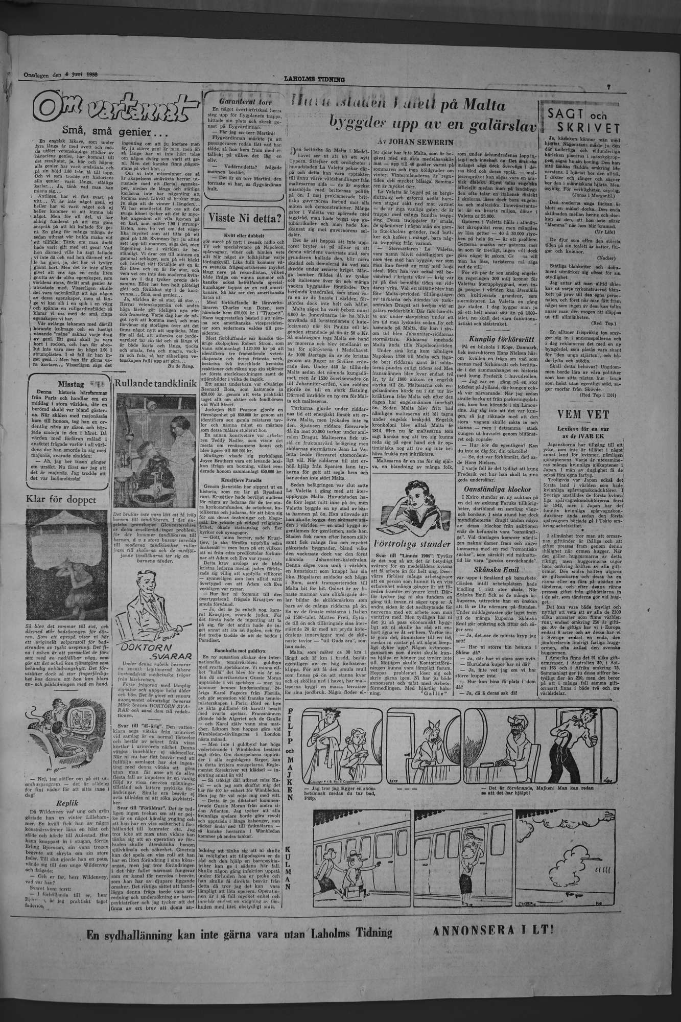 Laholms Tidning Lördag 4 juni 1960, sida 5