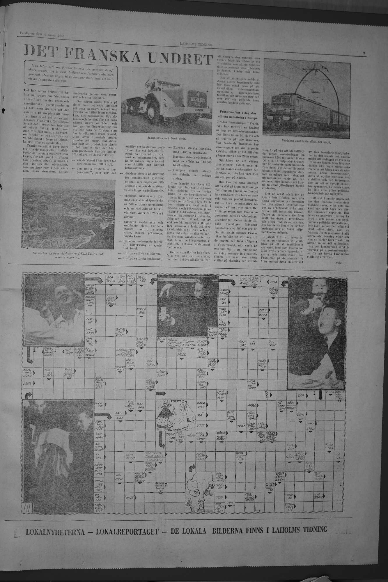 Laholms Tidning Fredag 4 mars 1960, sida 7
