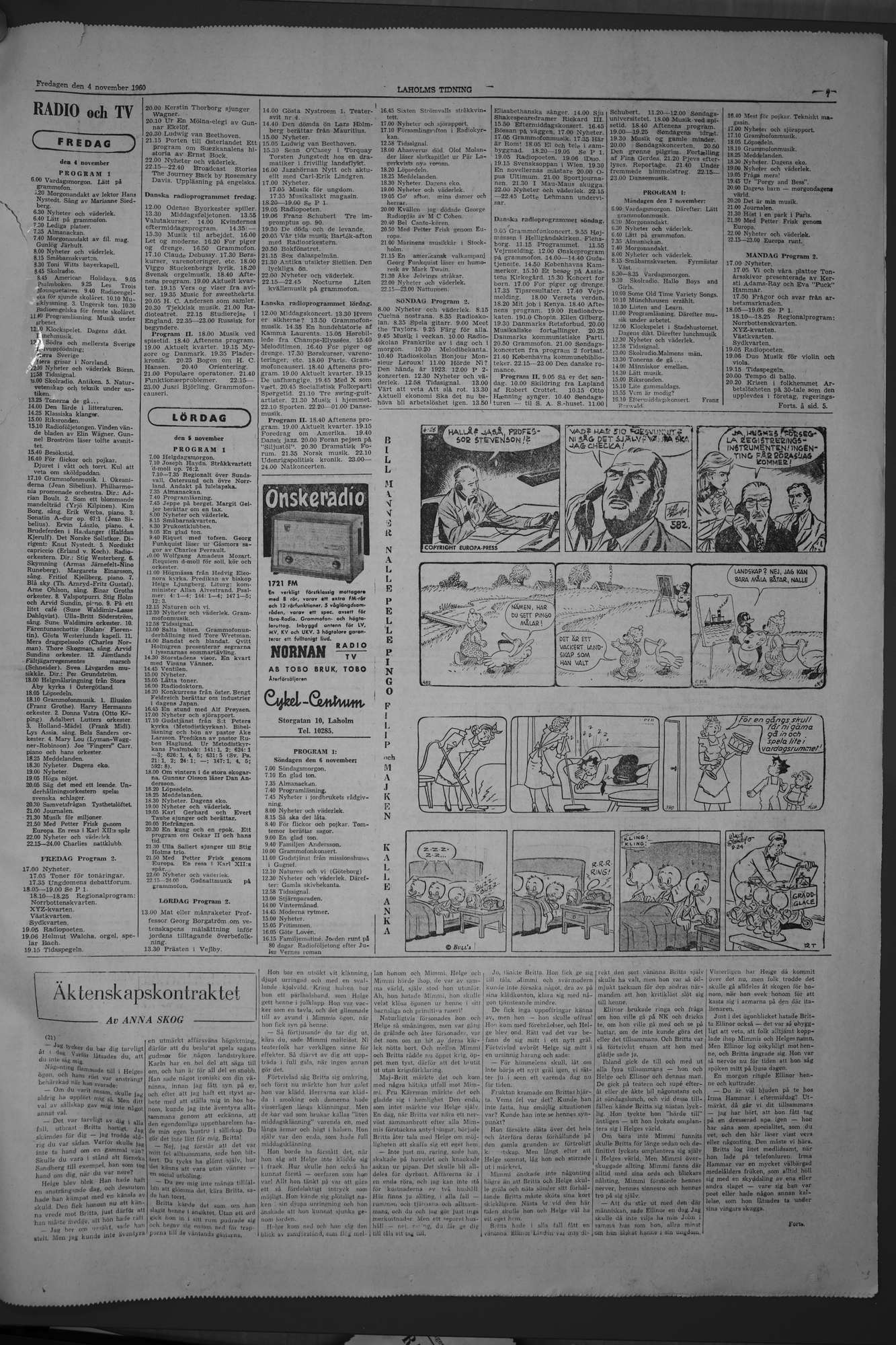 Laholms Tidning Fredag 4 november 1960, sida 7