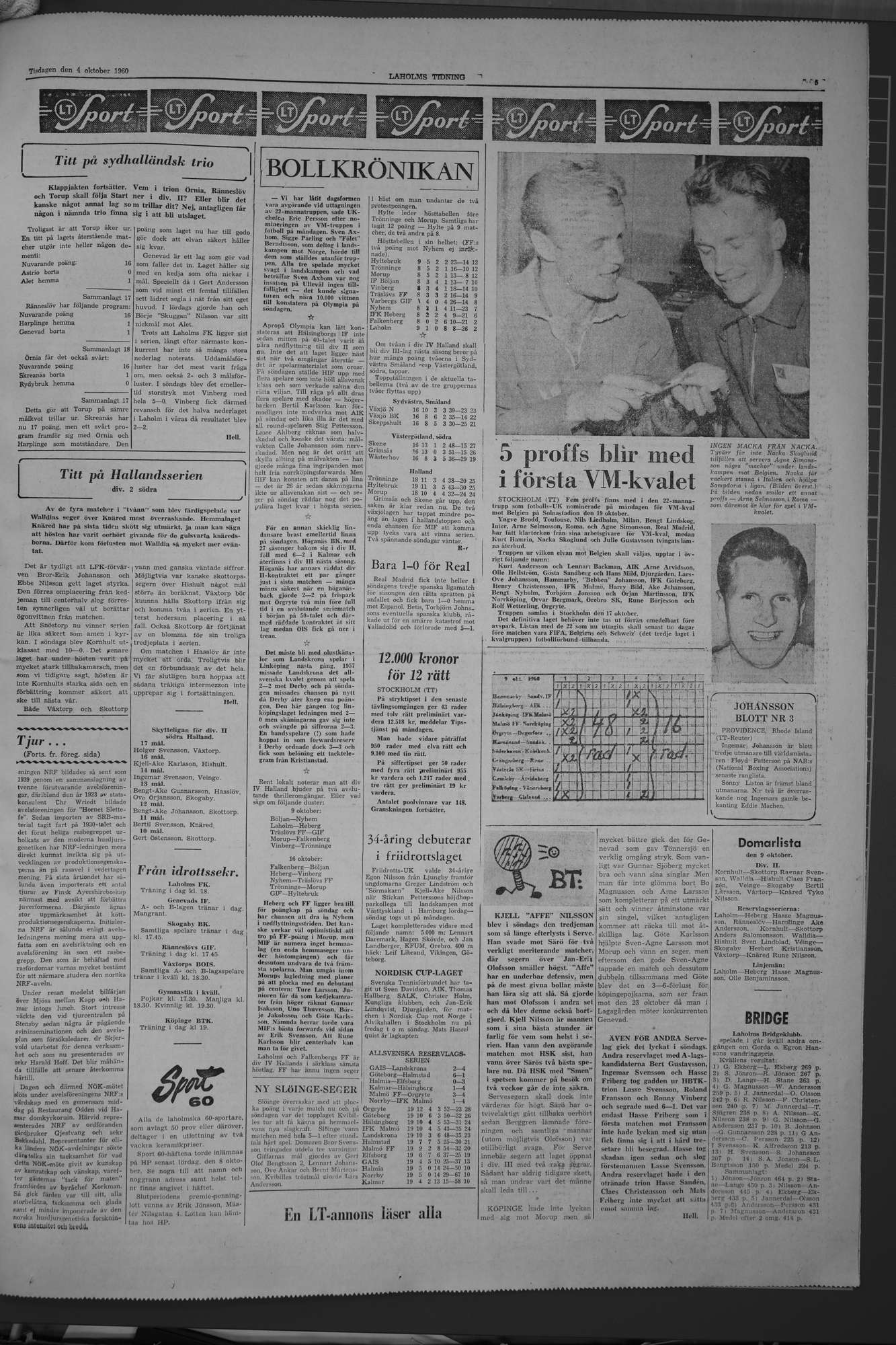 Laholms Tidning Tisdag 4 oktober 1960, sida 5