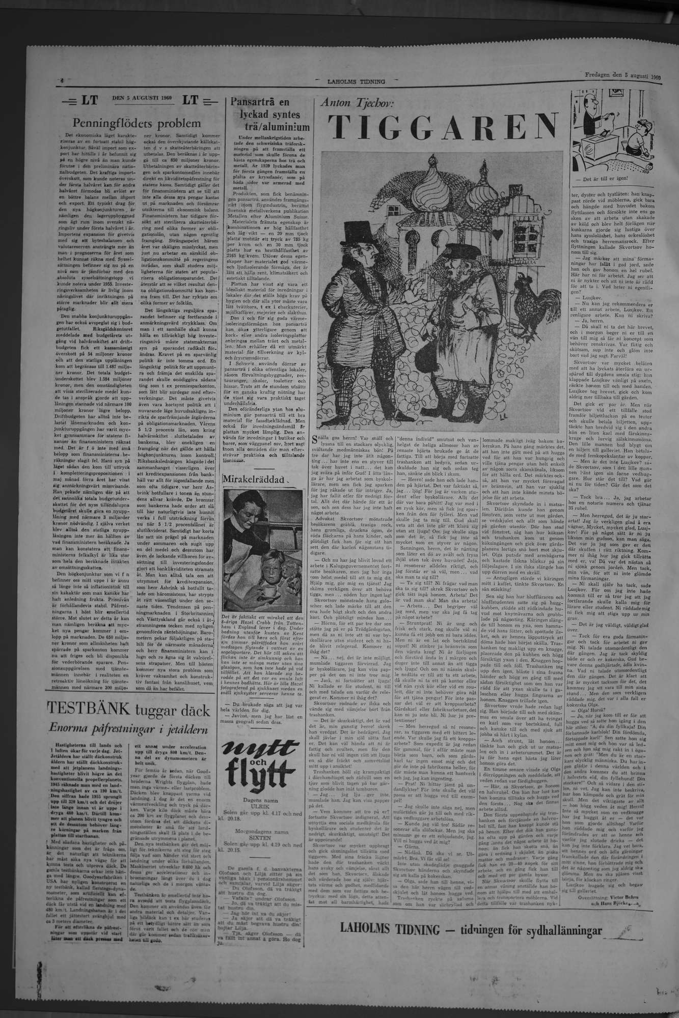Laholms Tidning Fredag 5 augusti 1960, sida 4