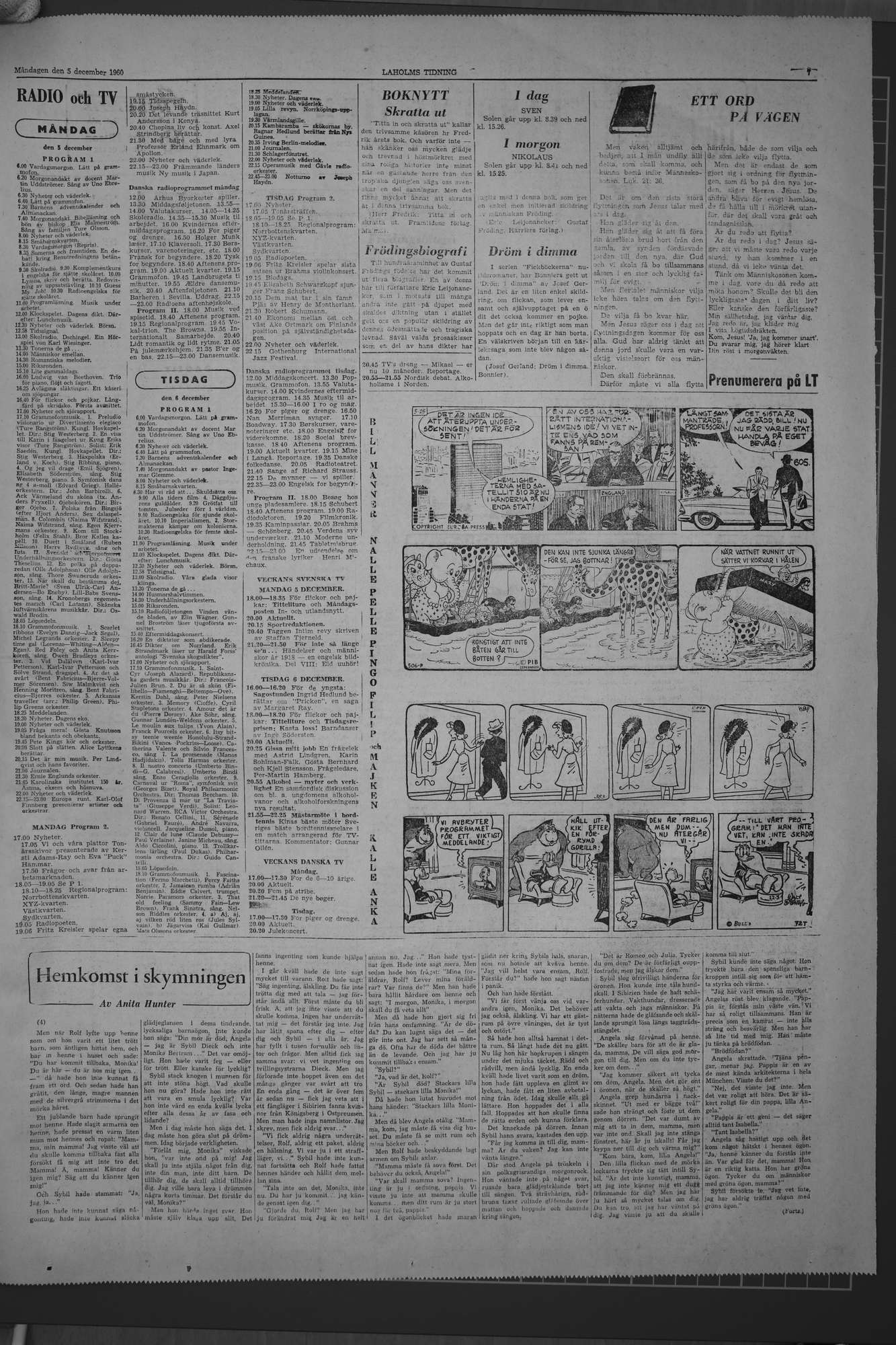 Laholms Tidning Måndag 5 december 1960, sida 7