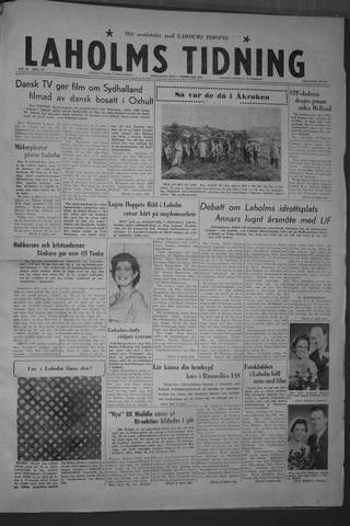 Förstasidan, Fredag 5 februari 1960