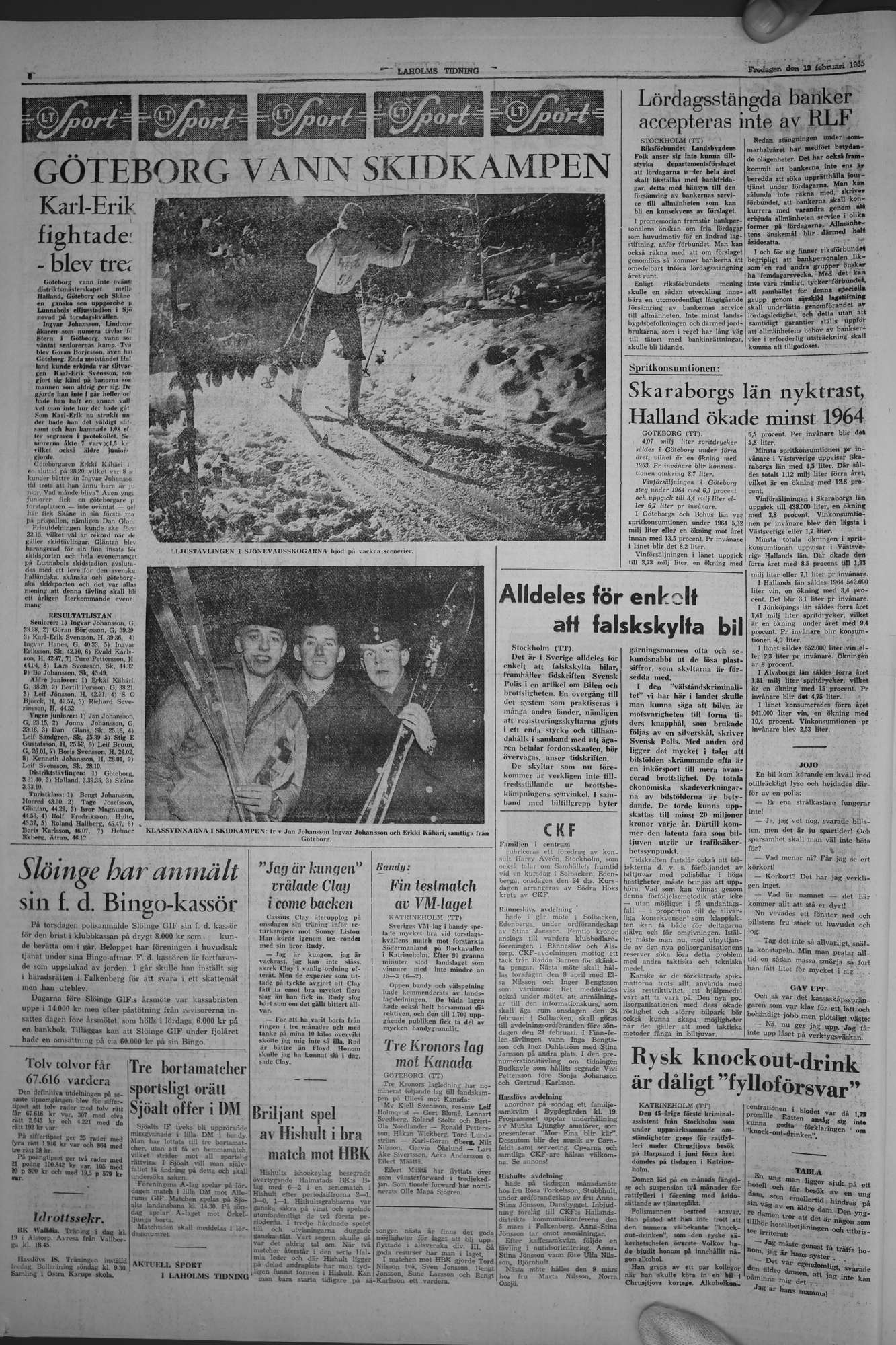 Laholms Tidning Fredag 19 februari 1965, sida 6