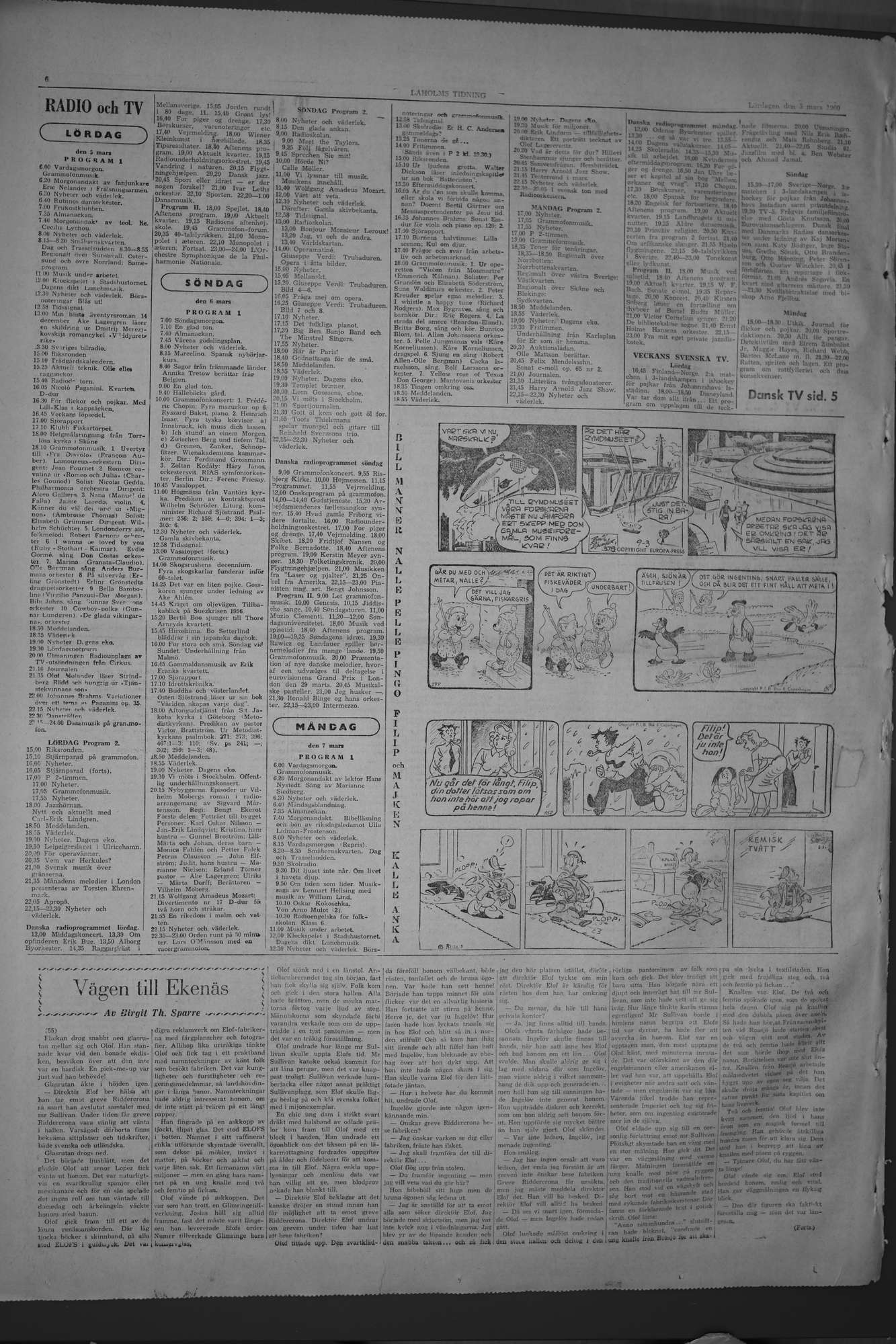 Laholms Tidning Lördag 5 mars 1960, sida 6