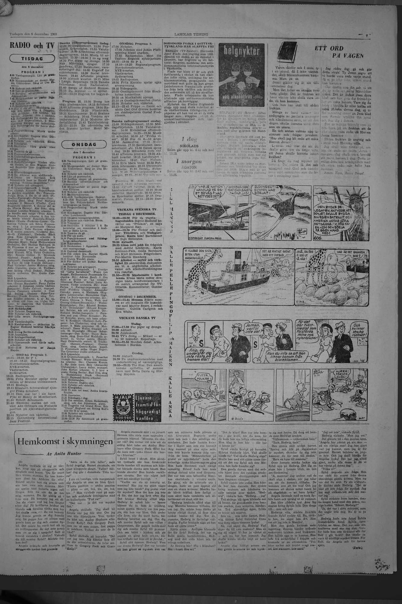 Laholms Tidning Tisdag 6 december 1960, sida 7