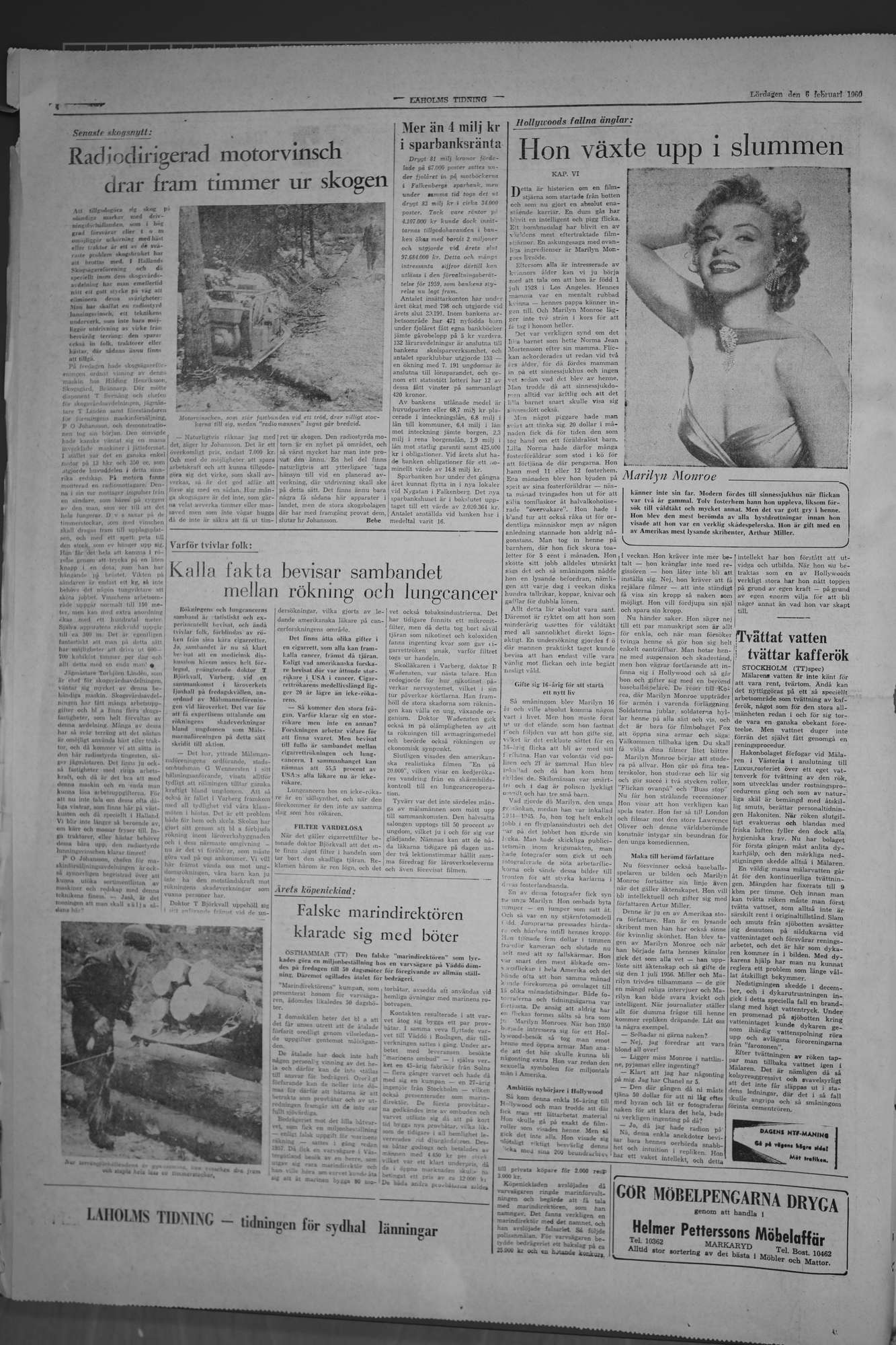 Laholms Tidning Lördag 6 februari 1960, sida 4