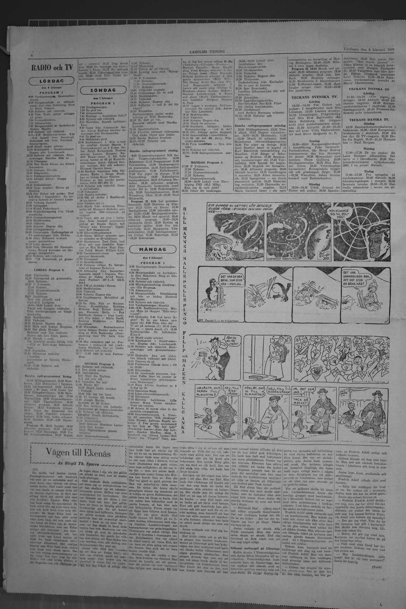Laholms Tidning Lördag 6 februari 1960, sida 6