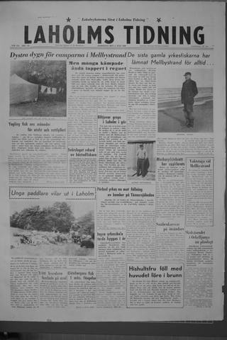 Förstasidan, Onsdag 6 juli 1960