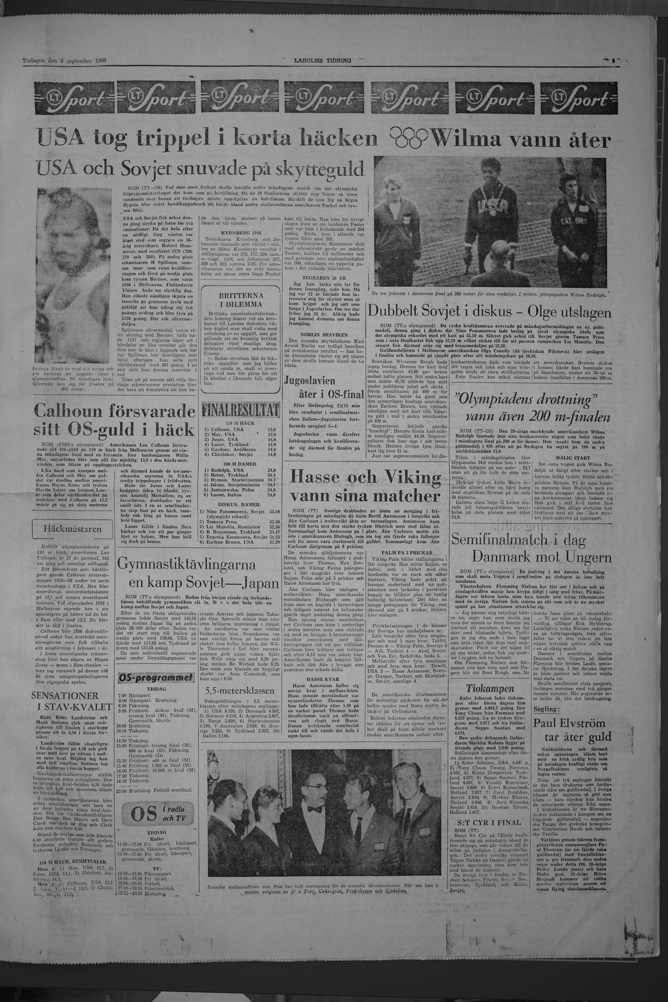 Laholms Tidning Tisdag 6 september 1960, sida 5