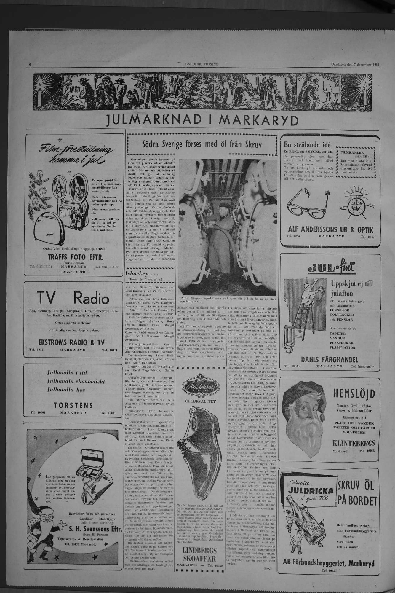 Laholms Tidning Onsdag 7 december 1960, sida 4