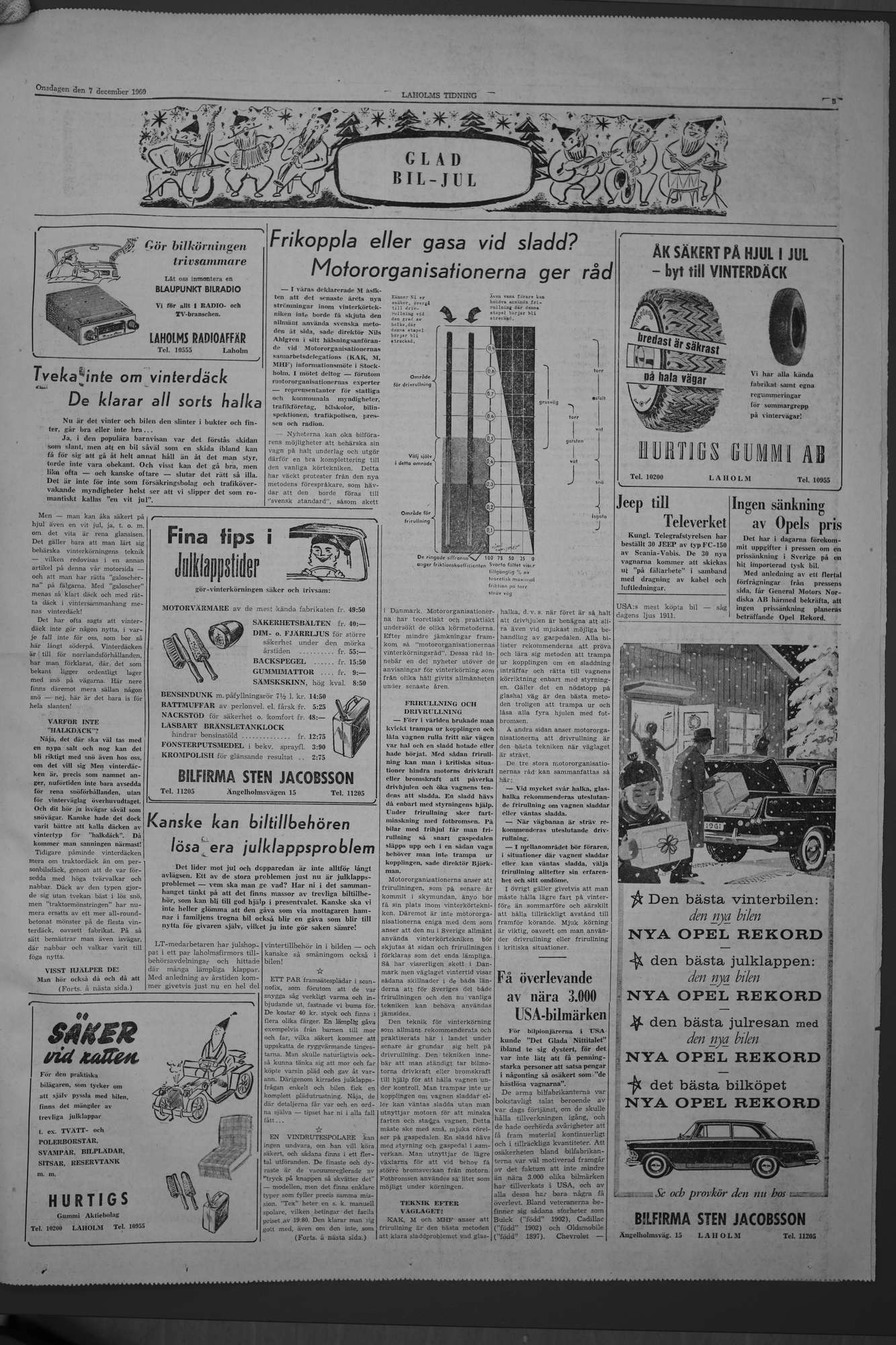 Laholms Tidning Onsdag 7 december 1960, sida 5