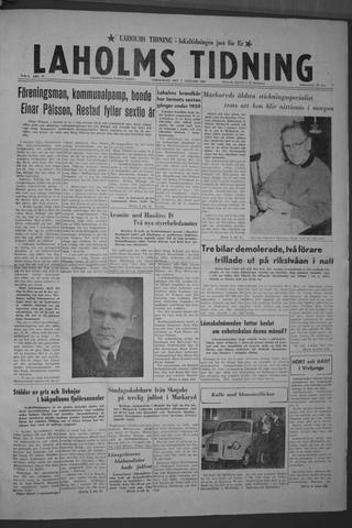 Förstasidan, Torsdag 7 januari 1960