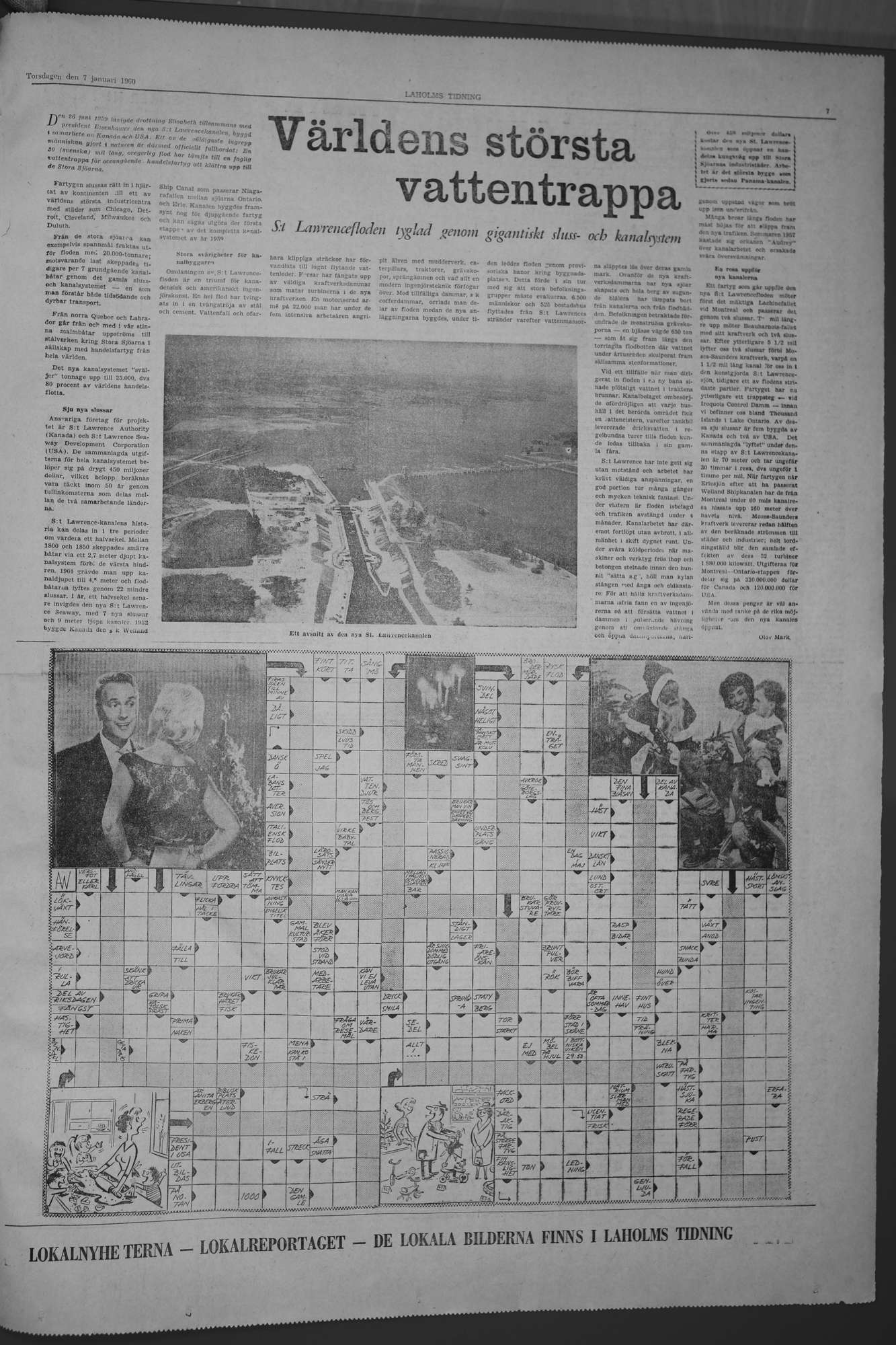 Laholms Tidning Torsdag 7 januari 1960, sida 7