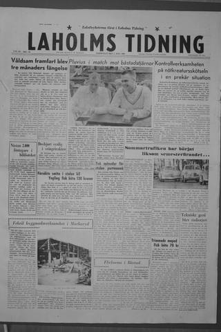 Förstasidan, Torsdag 7 juli 1960