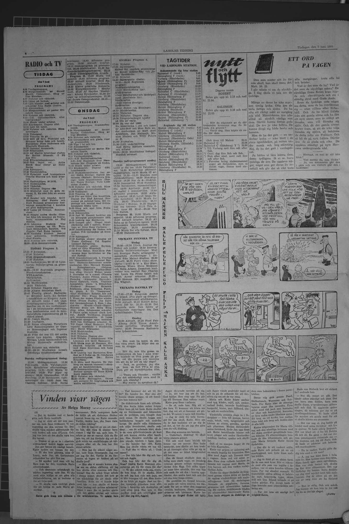 Laholms Tidning Tisdag 7 juni 1960, sida 6