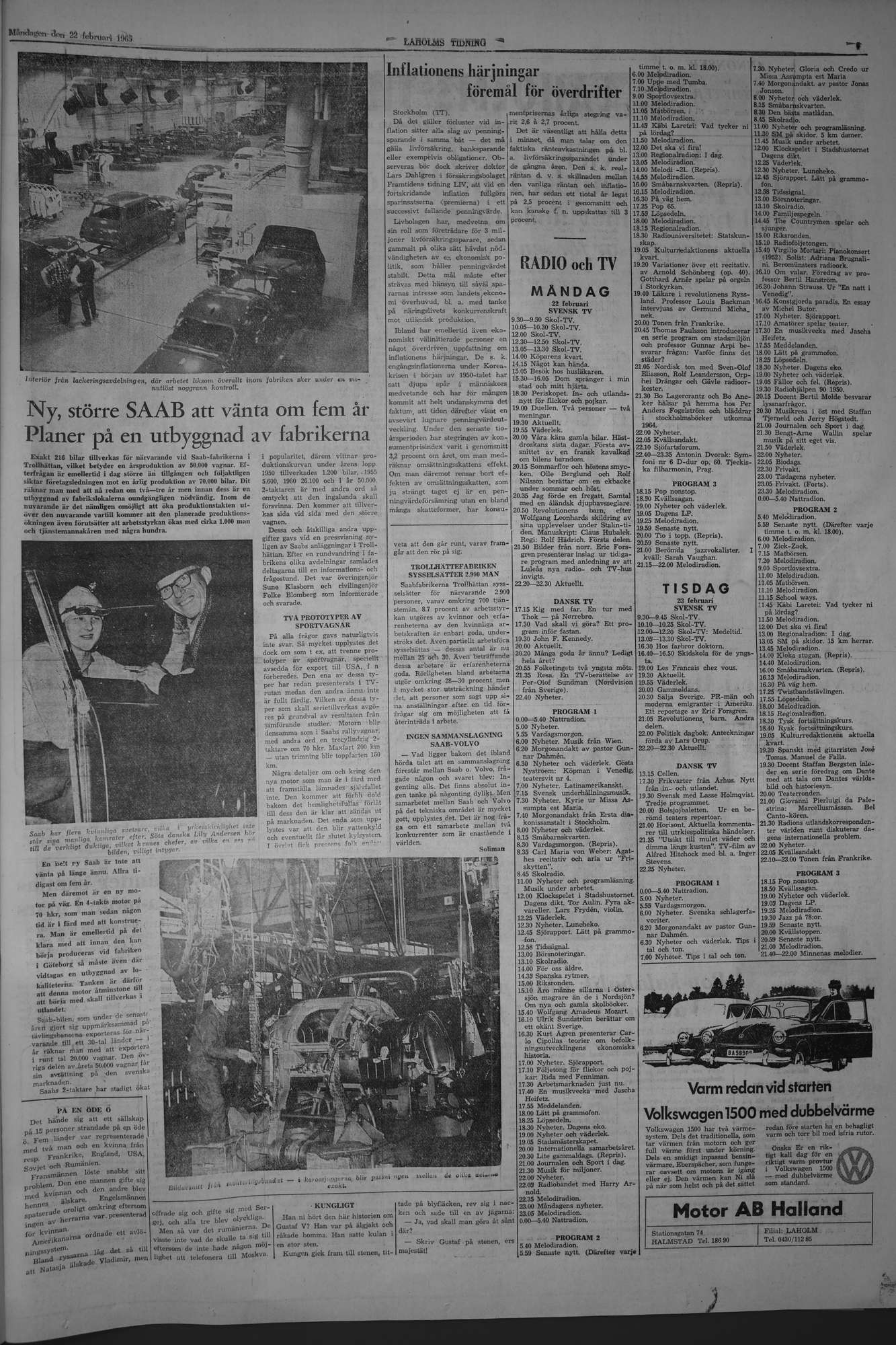 Laholms Tidning Måndag 22 februari 1965, sida 7