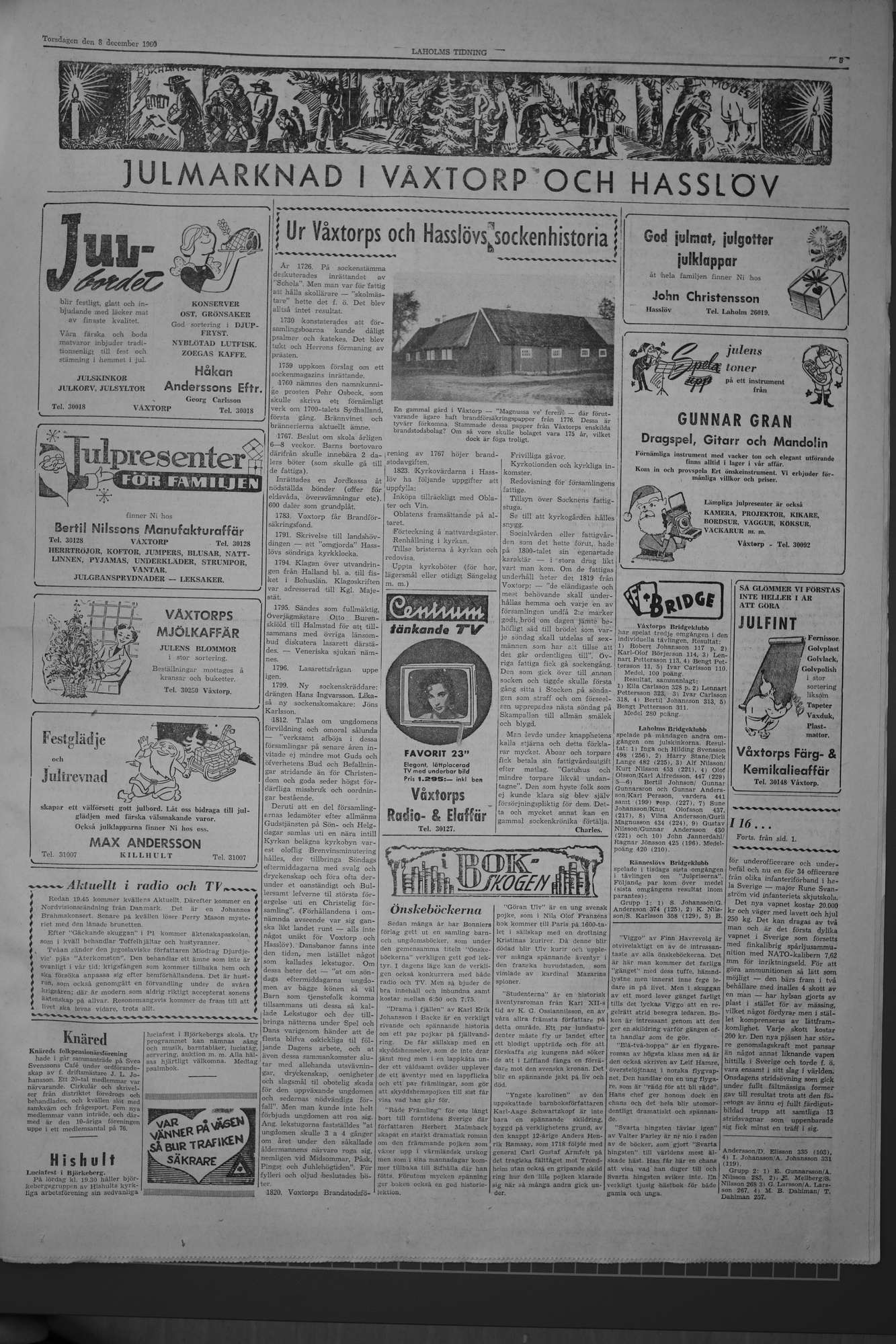 Laholms Tidning Torsdag 8 december 1960, sida 5