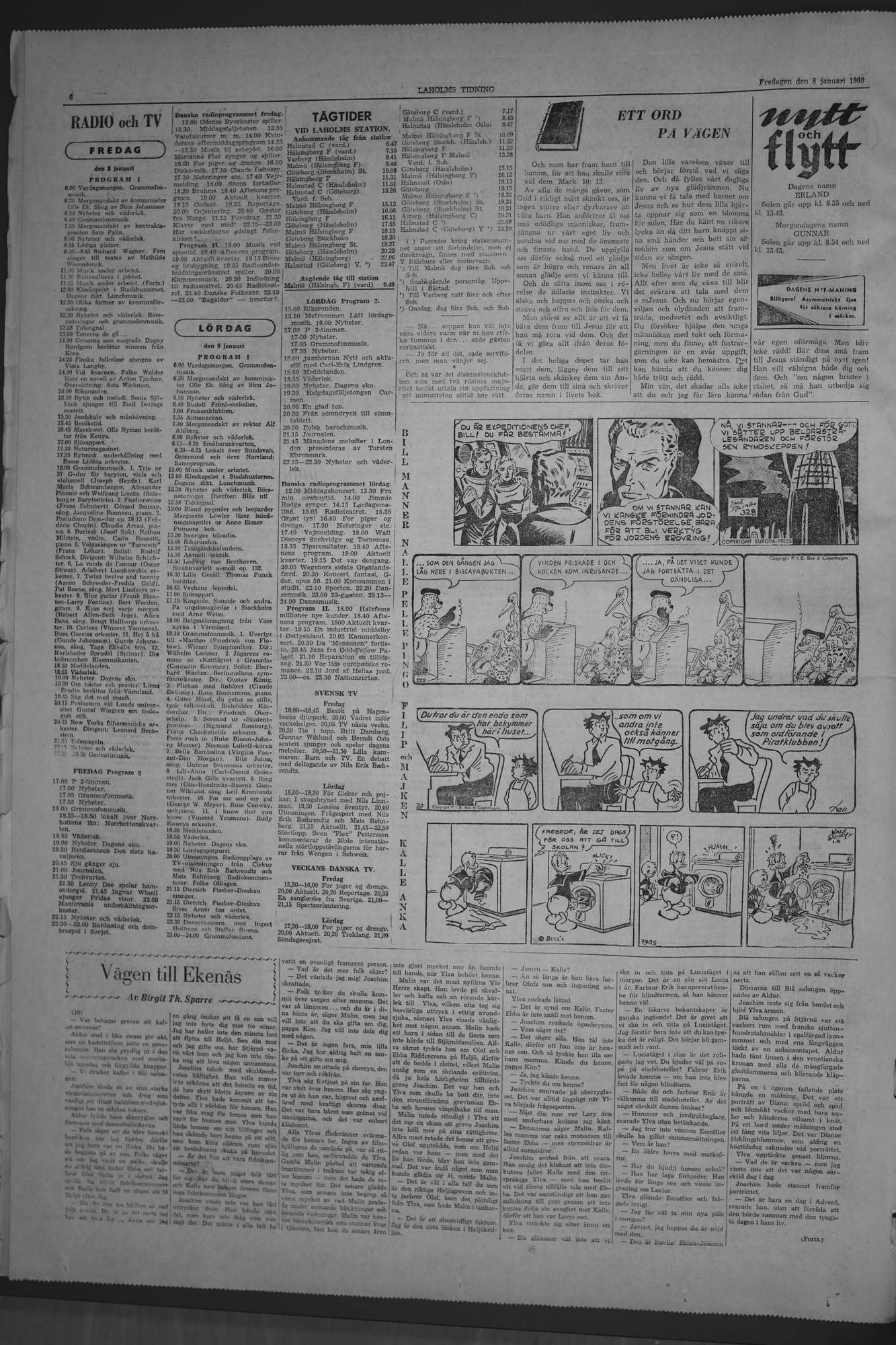 Laholms Tidning Fredag 8 januari 1960, sida 6