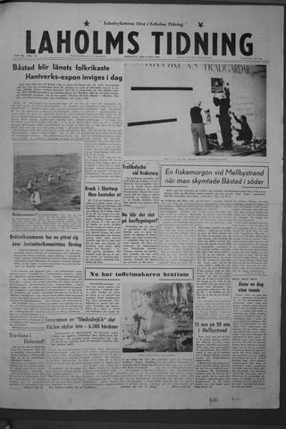 Förstasidan, Fredag 8 juli 1960
