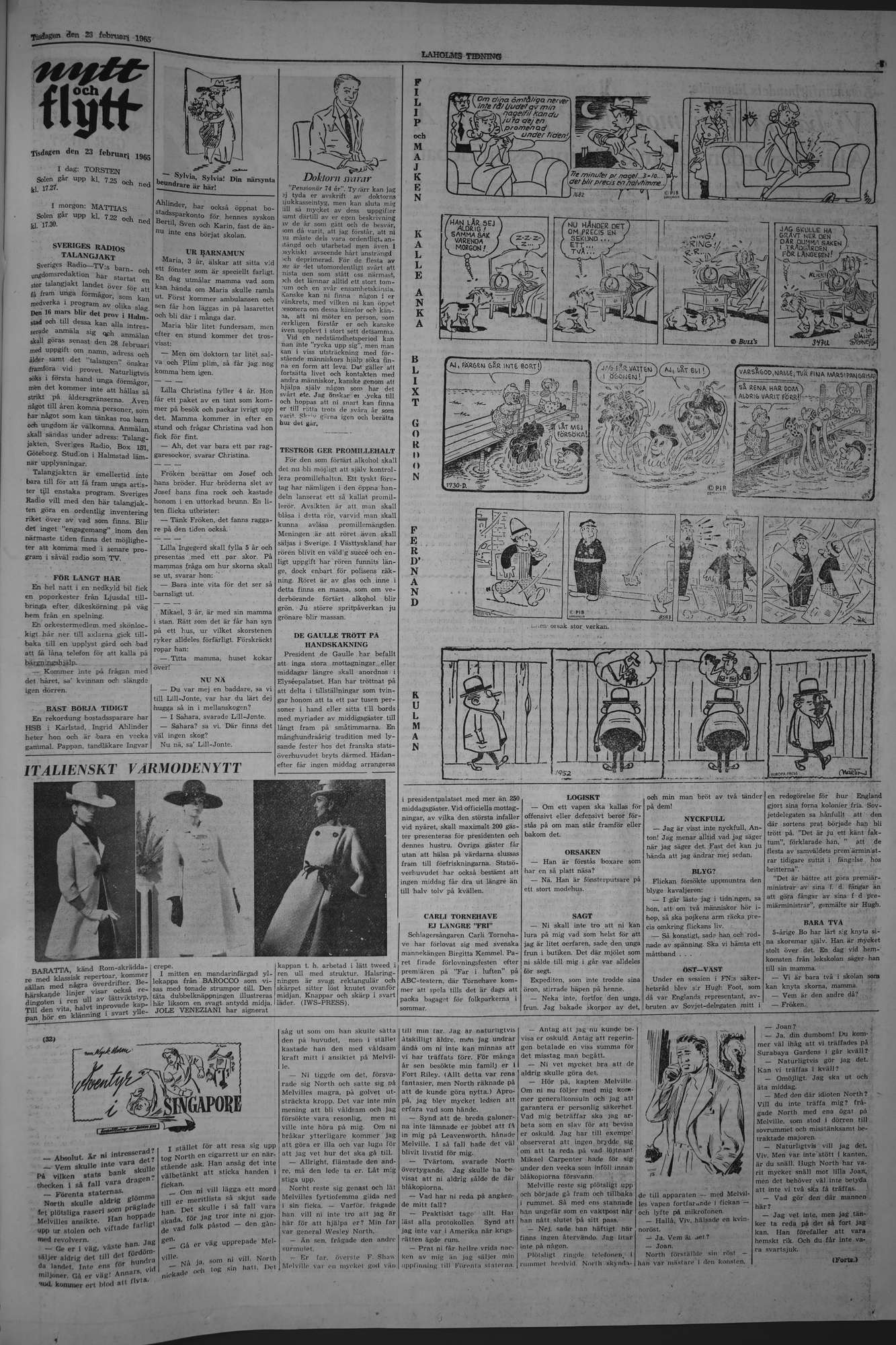 Laholms Tidning Tisdag 23 februari 1965, sida 5