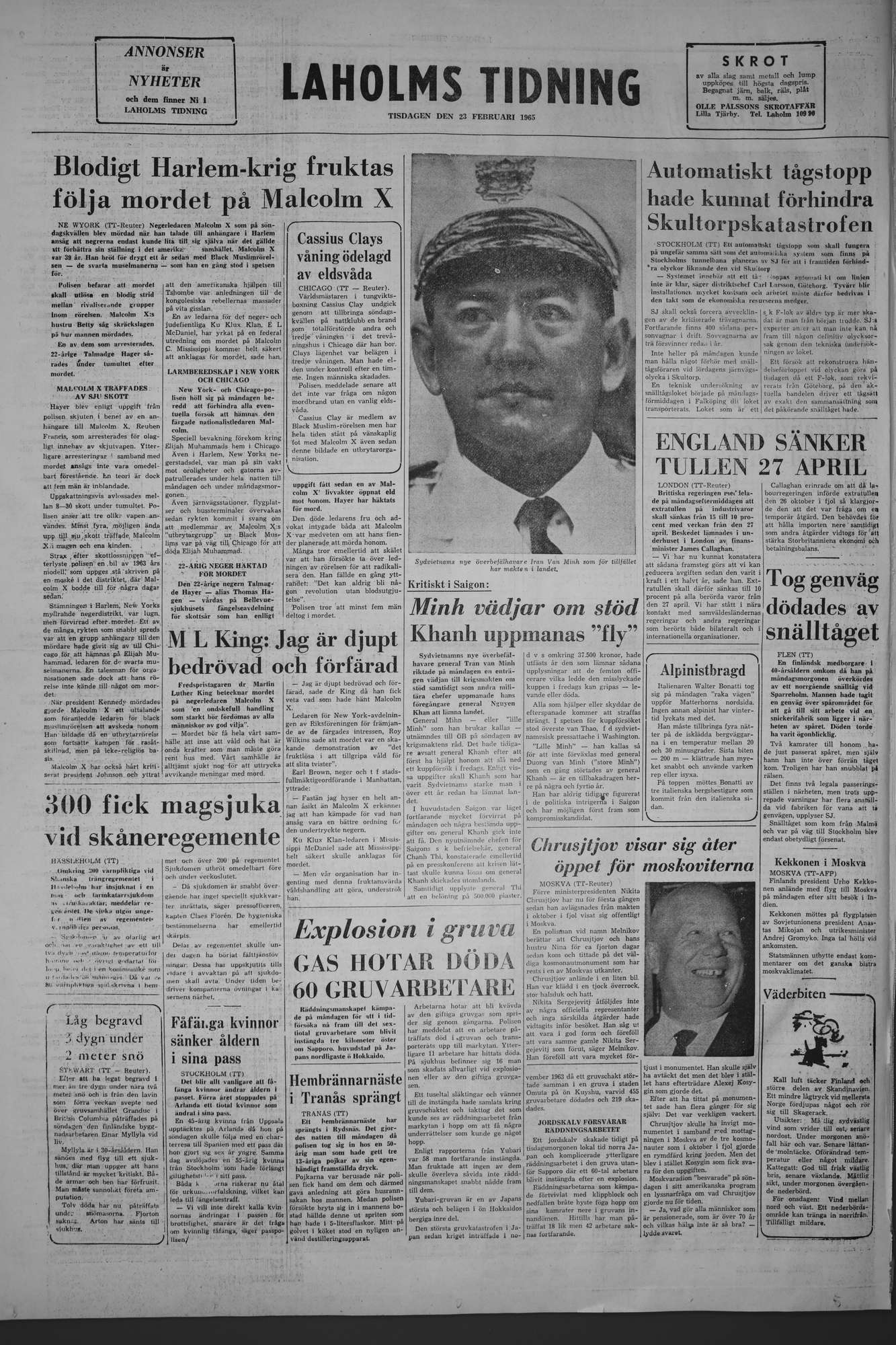 Laholms Tidning Tisdag 23 februari 1965, sida 8