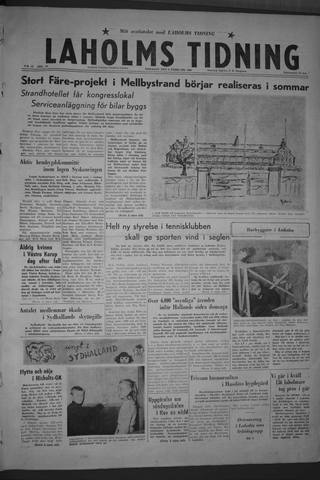 Förstasidan, Tisdag 9 februari 1960