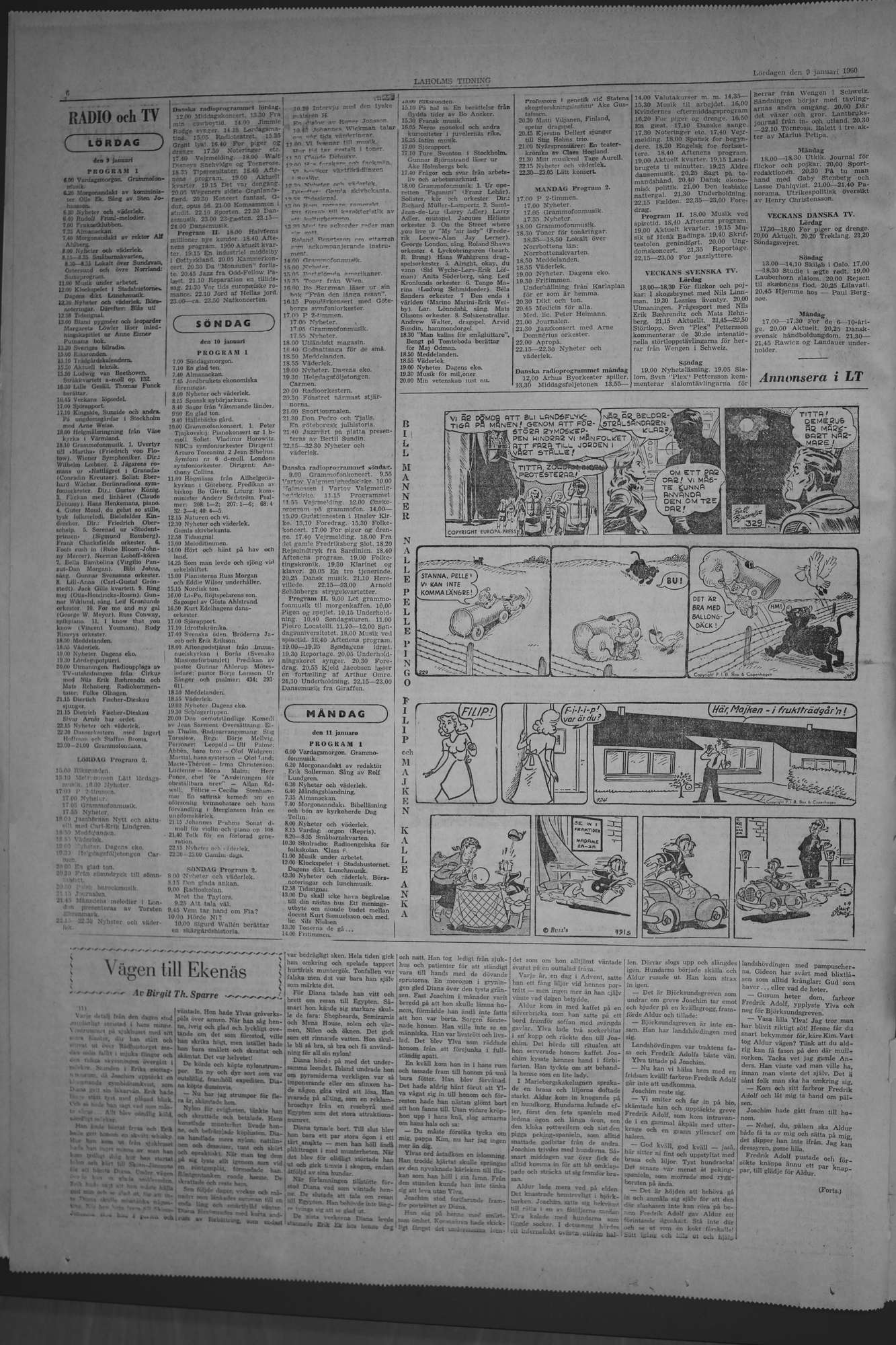 Laholms Tidning Lördag 9 januari 1960, sida 6