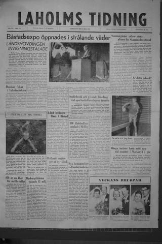 Förstasidan, Lördag 9 juli 1960