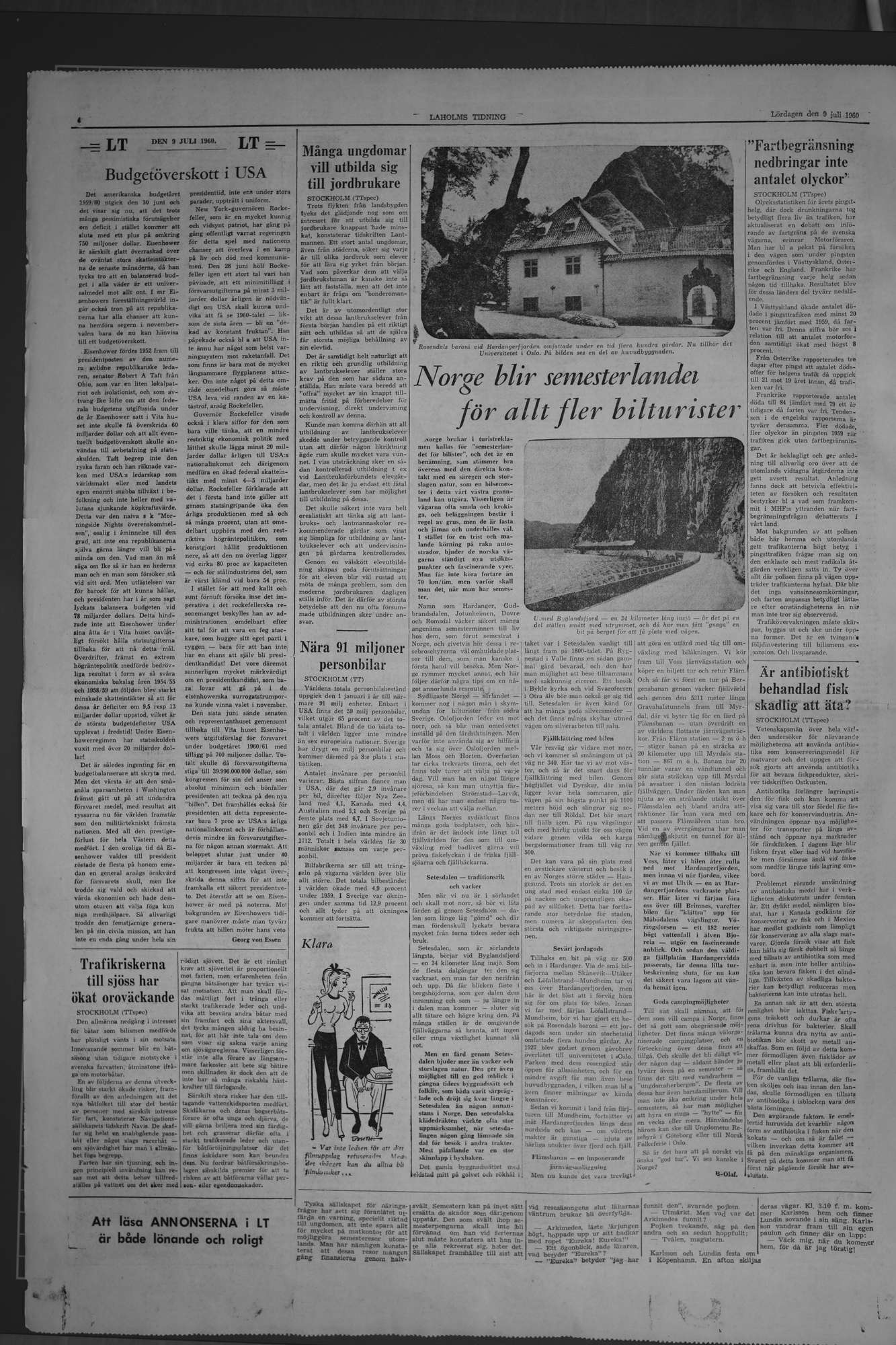 Laholms Tidning Lördag 9 juli 1960, sida 4