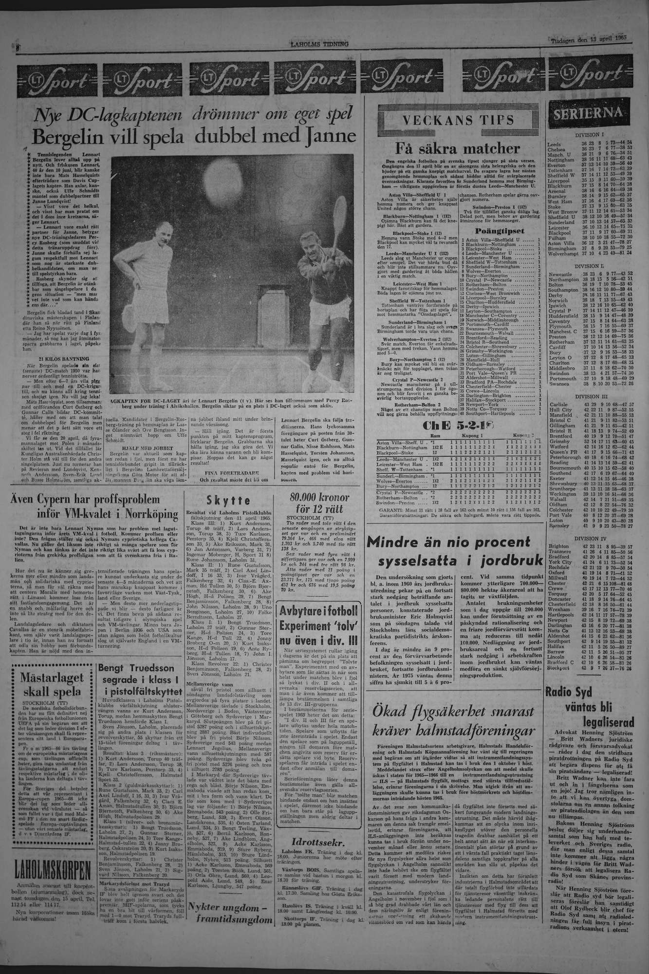 Laholms Tidning Tisdag 13 april 1965, sida 6