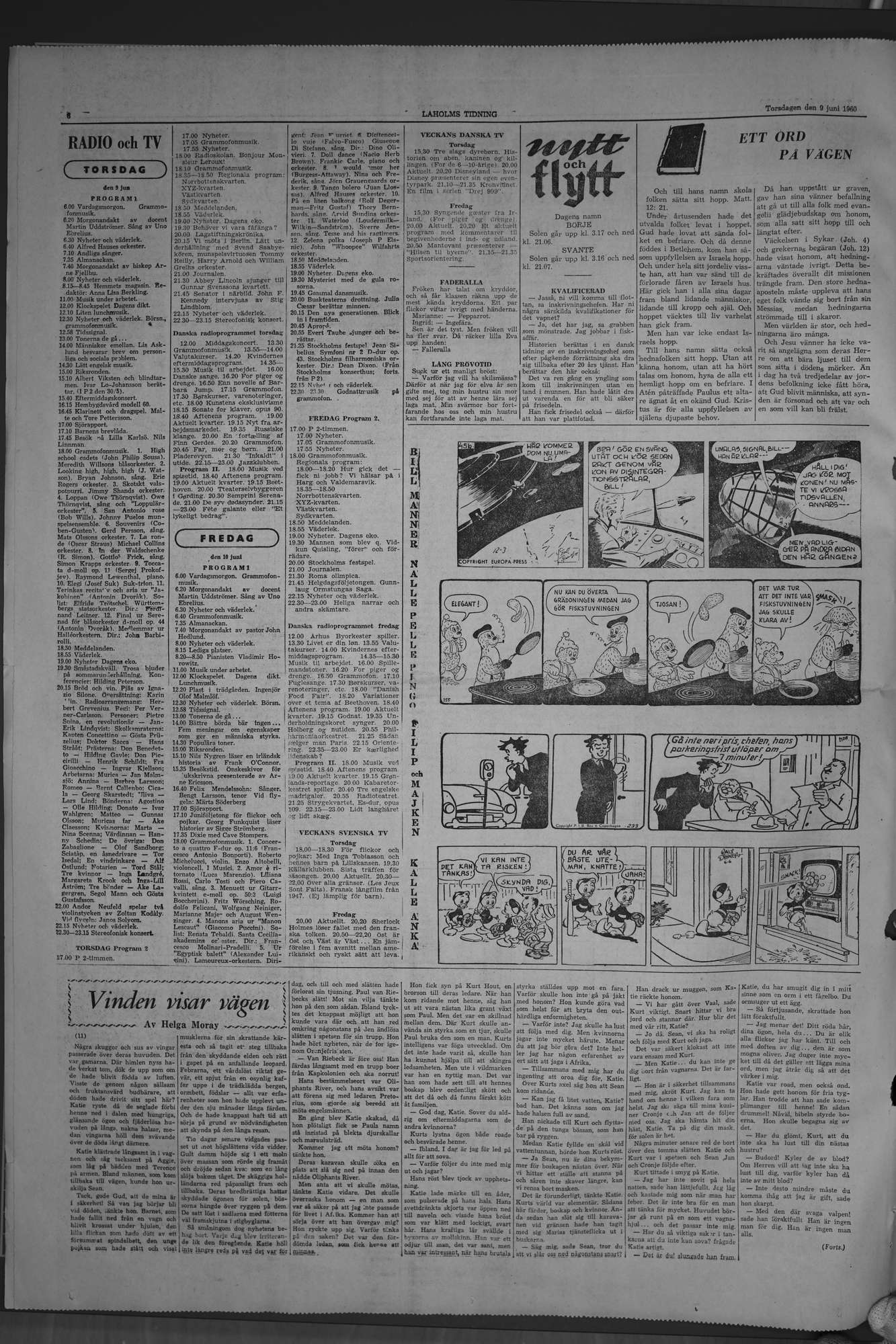 Laholms Tidning Torsdag 9 juni 1960, sida 6