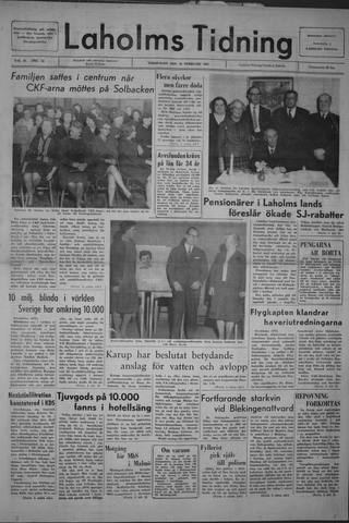 Förstasidan, Torsdag 25 februari 1965
