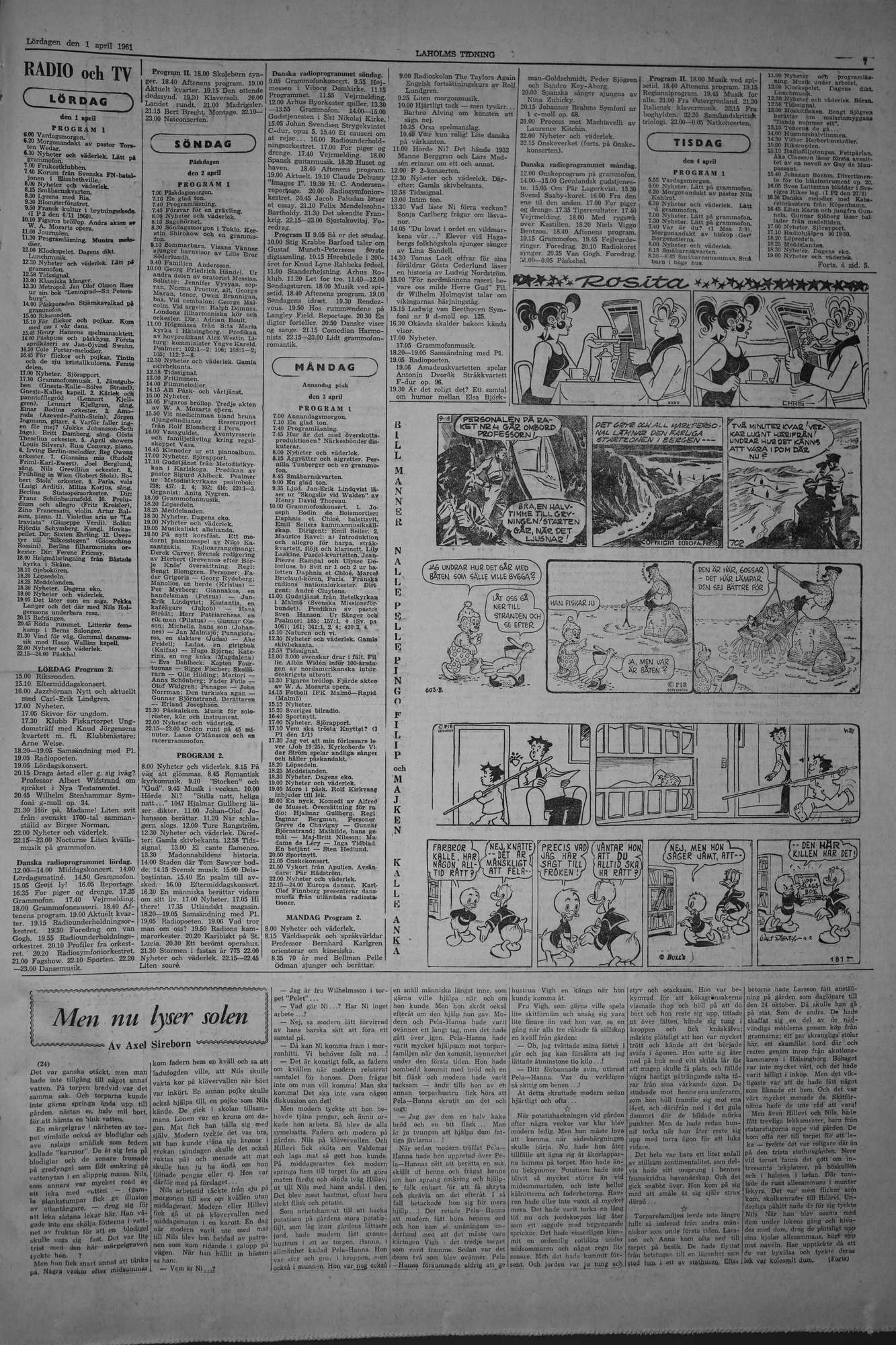 Laholms Tidning Lördag 1 april 1961, sida 7