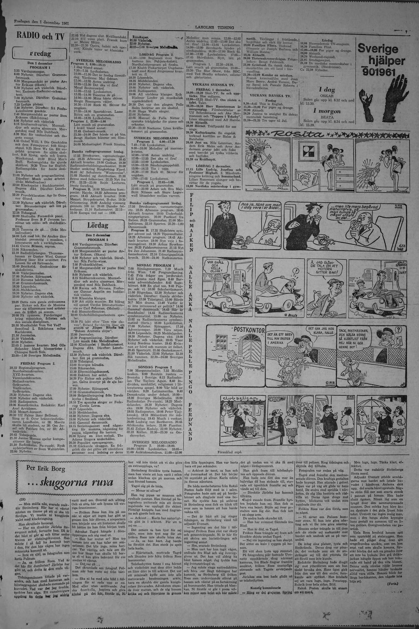 Laholms Tidning Fredag 1 december 1961, sida 7
