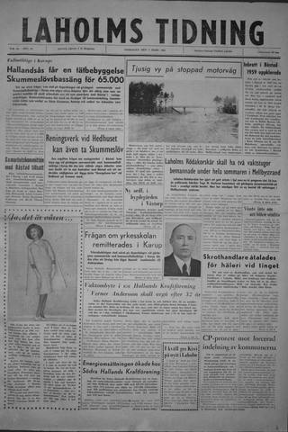 Förstasidan, Onsdag 1 mars 1961