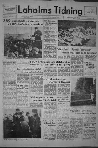 Förstasidan, Fredag 26 februari 1965