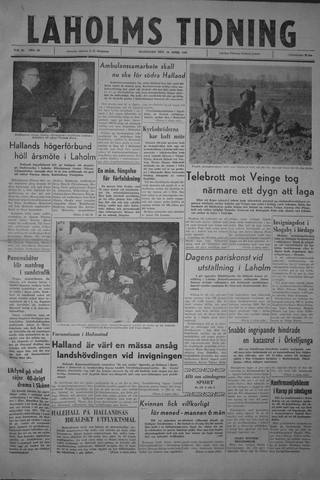 Förstasidan, Måndag 10 april 1961