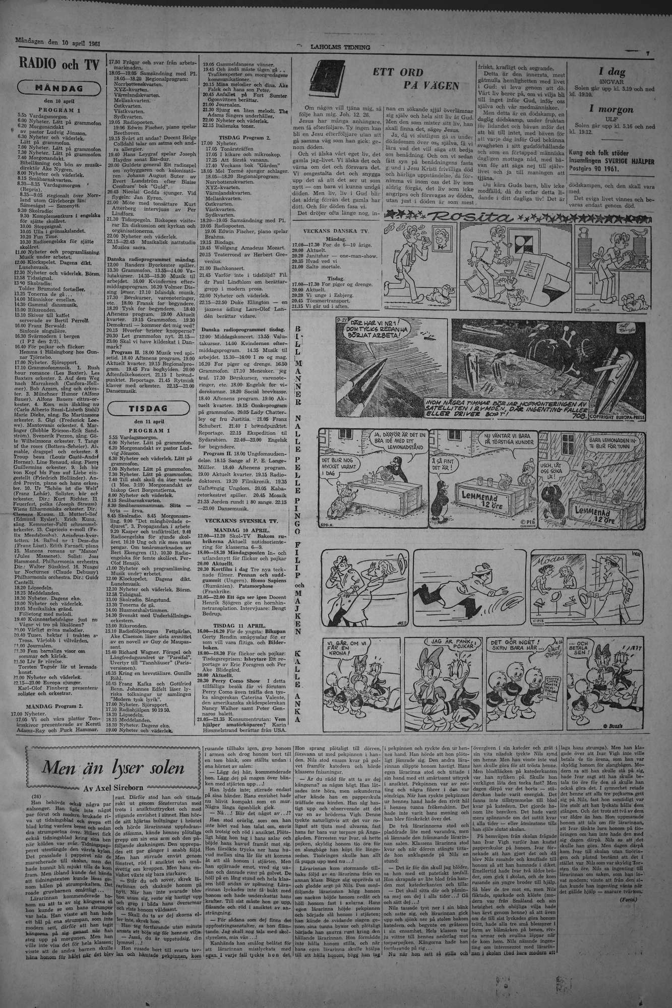 Laholms Tidning Måndag 10 april 1961, sida 7