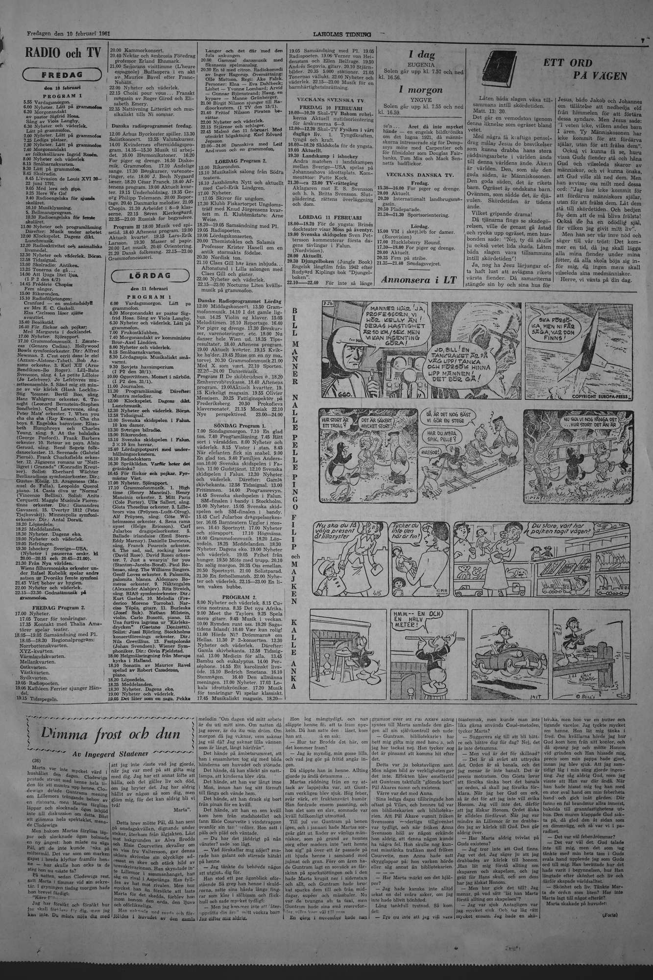 Laholms Tidning Fredag 10 februari 1961, sida 7