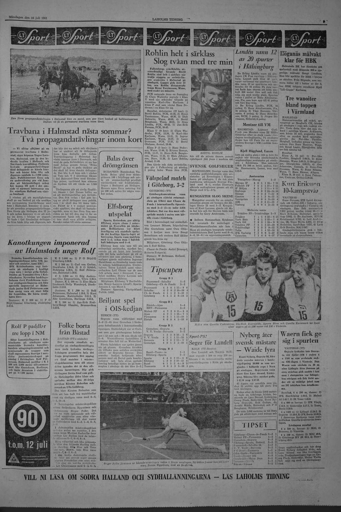 Laholms Tidning Måndag 10 juli 1961, sida 5