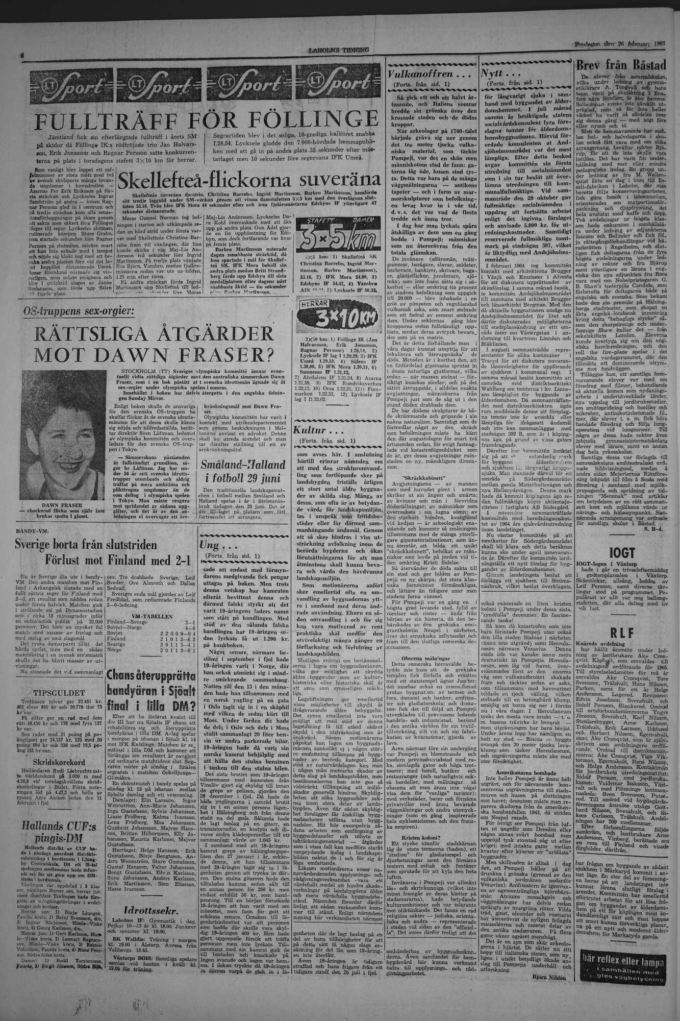 Laholms Tidning Fredag 26 februari 1965, sida 6