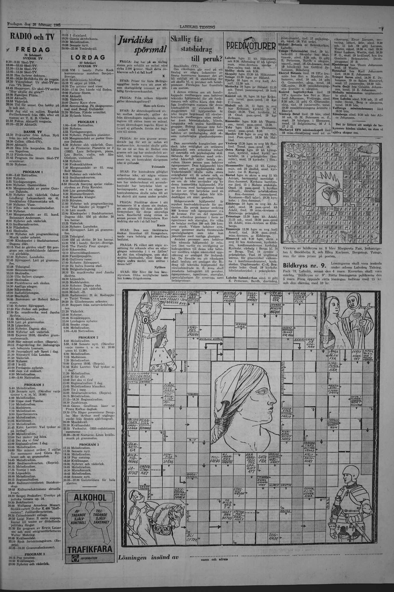 Laholms Tidning Fredag 26 februari 1965, sida 7