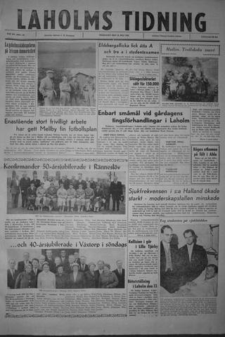 Förstasidan, Onsdag 10 maj 1961