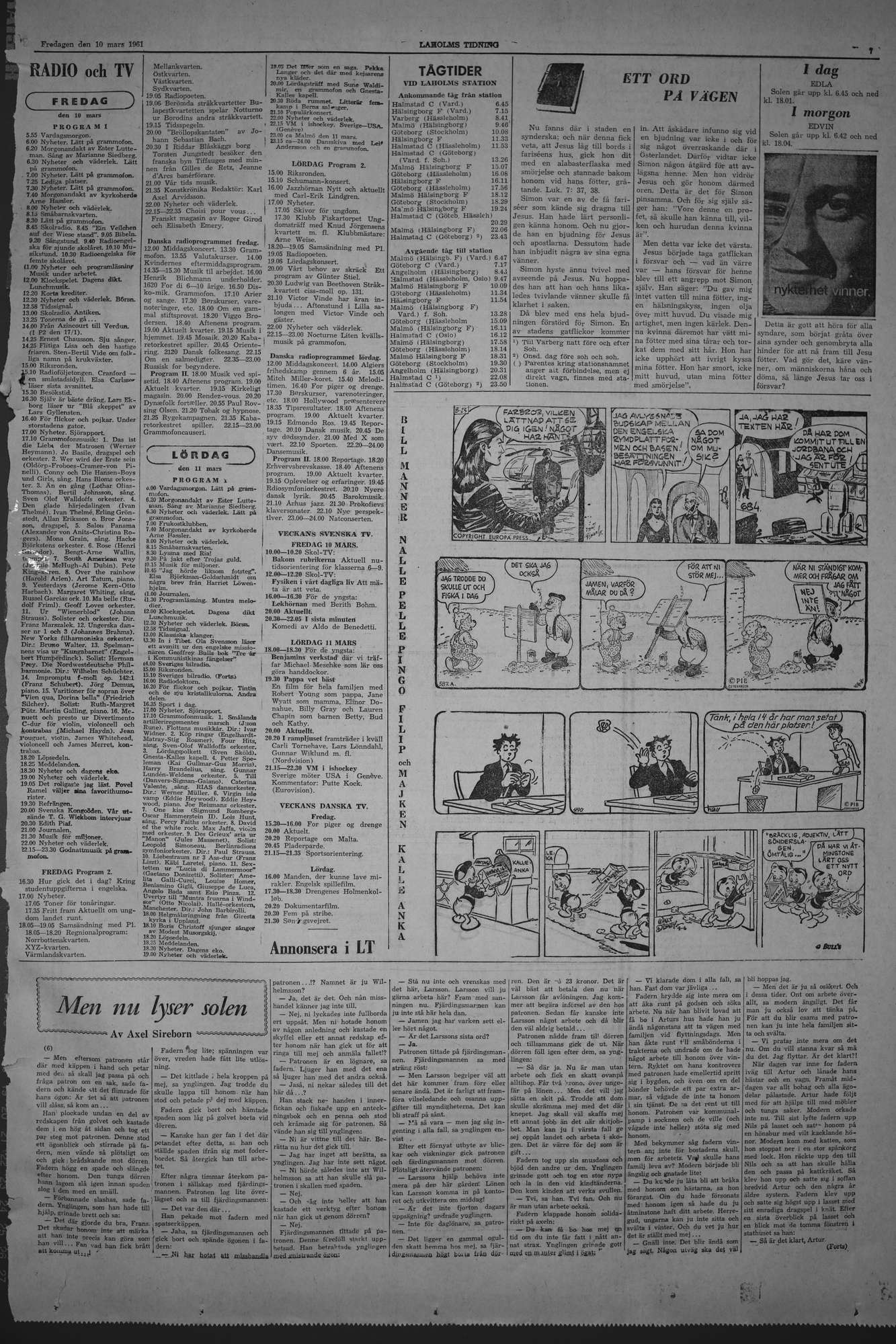 Laholms Tidning Fredag 10 mars 1961, sida 7