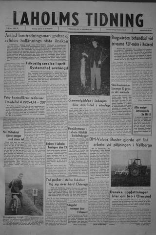 Förstasidan, Tisdag 10 oktober 1961