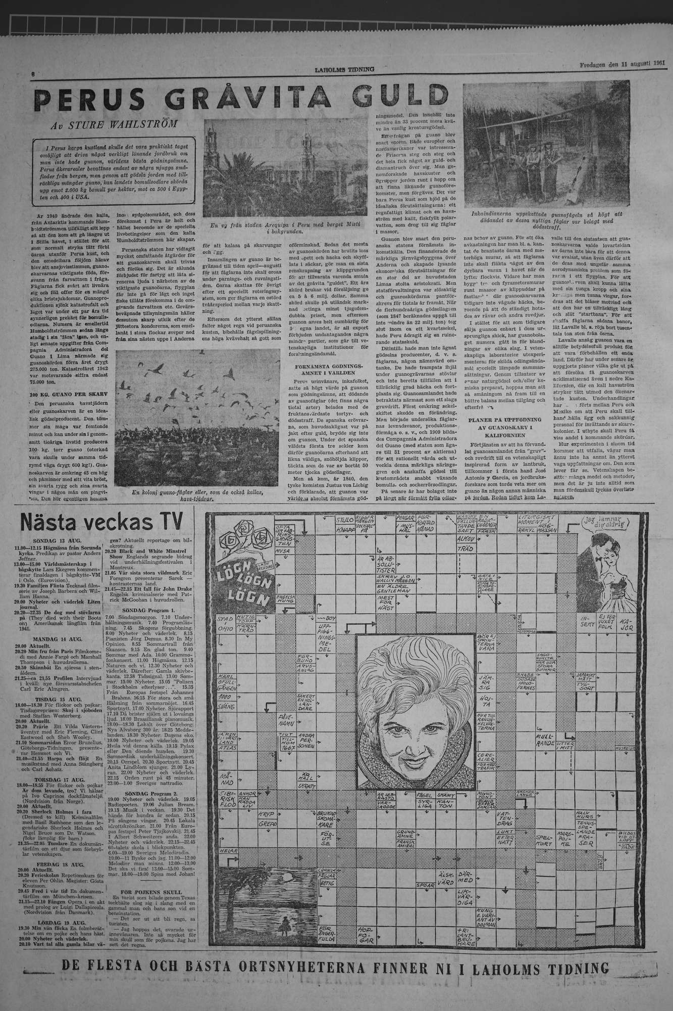 Laholms Tidning Fredag 11 augusti 1961, sida 6