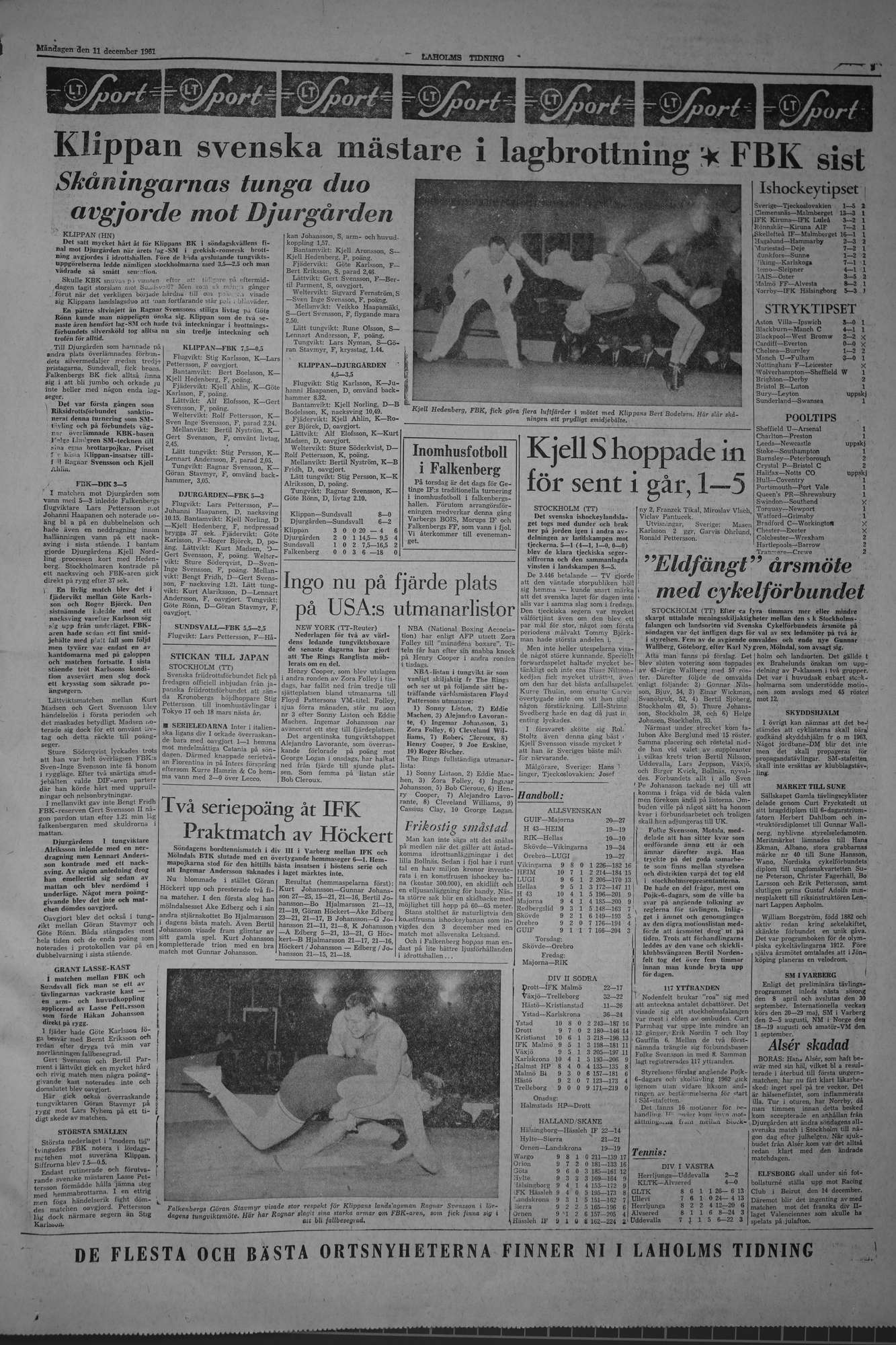 Laholms Tidning Måndag 11 december 1961, sida 5